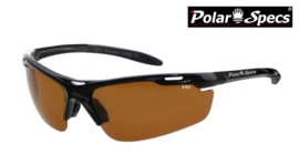 Polar Specs® Polariserende Zonnebril Velocity Sport PS9041 – Black Frame – Polarized Brown – Medium – Unisex