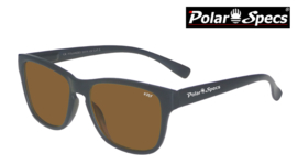 Polar Specs® Polariserende Zonnebril Wayfarer Classic PS9011 – Mat Black – Polarized Brown – Small – Unisex