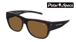 Polar Specs® Overzet Zonnebril PS5096 – Tortoise Brown – Polarized Brown – Large – Unisex