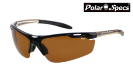 Polar Specs® Polariserende Zonnebril Velocity Sport PS9041 – Silver Frame – Polarized Brown – Medium – Unisex