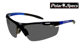 Polar Specs® Polariserende Zonnebril Velocity Sport PS9041 – Metallic Blue – Polarized Black – Medium – Unisex