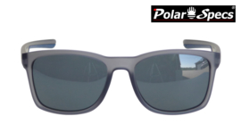 Polar Specs® Polariserende Zonnebril Wayfarer Sport PS9016 – Mat Grijs/Blauw – Polariserend Zwart – Medium/Large