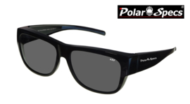 Polar Specs® Overzet Zonnebril PS5096 – Shiny Black – Polarized Black – Large – Unisex