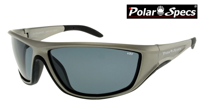 Polar Specs® Polariserende Zonnebril Vortex Sport PS9052 – Silver – Polarized Black – Medium – Unisex