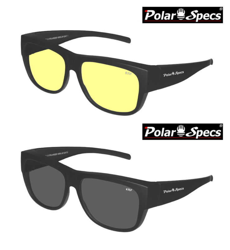 Polar Specs® Overzetbril PS5096 – Mat Black – Polarized – Large – Unisex
