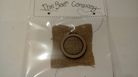 The Bee Company borduurring met linnen stof 4 cm