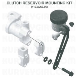 Brembo Reservoir mounting kit RCS16/19 Koppeling