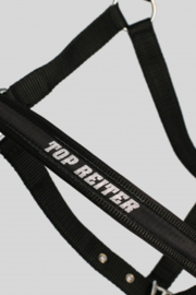 Topreiter Halster-set "TR II" met touw, zwart