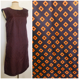Vintage 50 ties jurkje van stropdassen stof (40)