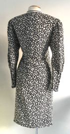 Vintage 80 ties jurk met strikjes (42)