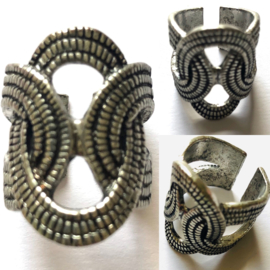 Vintage boho gevlochten ring