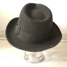 Vintage 50  jaren  grijze statson  hoed