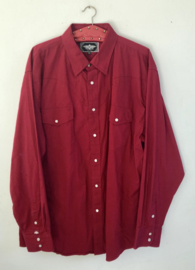 Vintage  70 ties Westen blouse met drukknoop XL