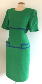 Vintage green 80 ties Dress (44)