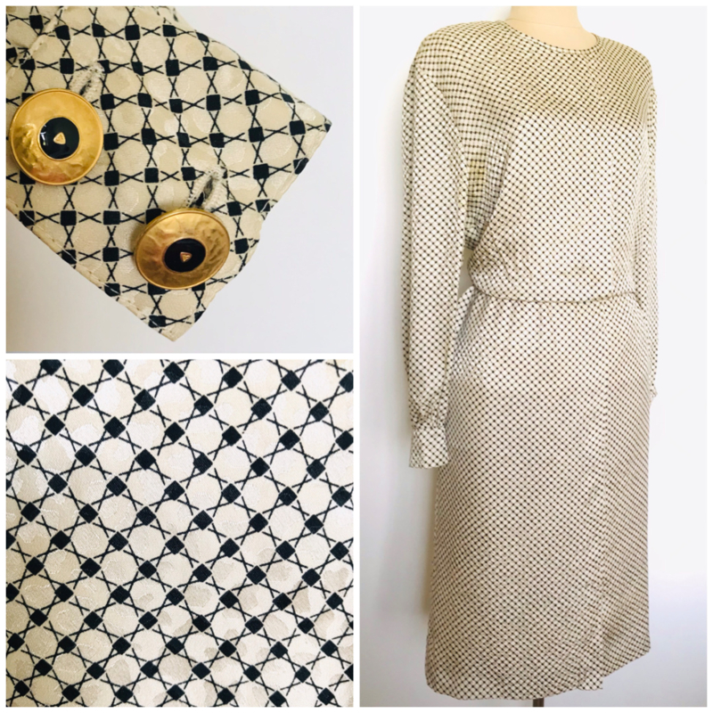 Vintage 70 ties jurk Janine