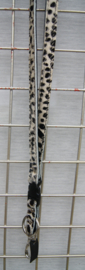 Key-cord Cheeta wit/zwart