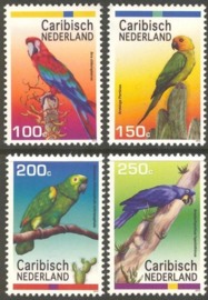 Caribisch Nederland  27/30 Papegaaien 2012 Postfris