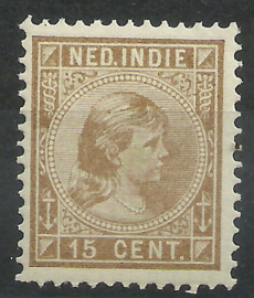 Nederlands Indië  25 15ct Prinses Wilhelmina Postfris (2)