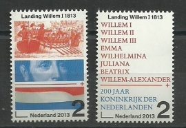 Nvph 3133/3134 200 jaar Koninkrijk der Nederlanden Postfris