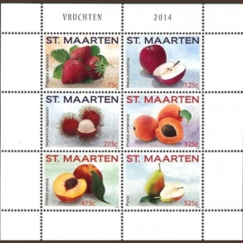 Sint Maarten 220/225 Vruchten 2014 Postfris