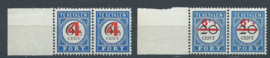 Port  29/30 Overdruk 1894-1910 in paar Postfris (1)