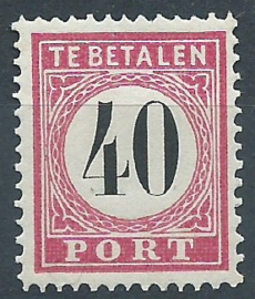 Nederlands Indië Port 11B (12½×12) Type III Postfris (2)