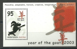 Nederlandse Antillen 1425 Blok Chinees Nieuwjaar 2003 Postfris