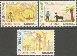 Suriname Republiek 681/683 Kinderzegels 1990 Postfris