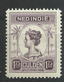 Nederlands Indië 133C 1¾ GLD Koningin Wilhelmina Postfris (4)