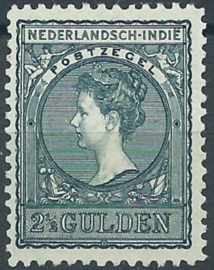 Nederlands Indië  59B (11×11½) 2½ GLD Koningin Wilhelmina Postfris (1)