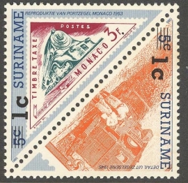 Suriname Republiek  740/741 Hulpuitgifte 1992 Postfris (Los)