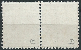 Suriname   3D (11½ × 12)  + 3C (12½ ×12) 2½ct Willem III Combinatie Ongebruikt (1)