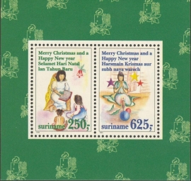 Suriname Republiek  828 Blok Kinderzegels 1994 Postfris