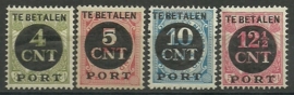 Port  65/68 Overdruk 1899-1913 + 1899-1921 Postfris