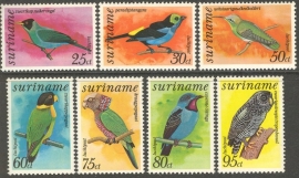 Suriname Republiek  65/71 Luchtpost Vogels 1977 Postfris