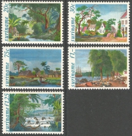 Suriname Republiek 268/272 Schilderijen 1981 Postfris