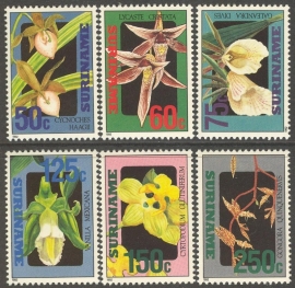 Suriname Republiek  721/726 Orchideeën 1992 Postfris