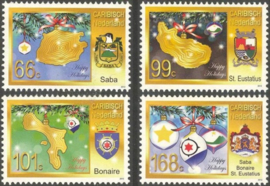 Caribisch Nederland   35/38 Decemberzegels 2012 Postfris