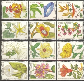 Suriname Republiek 321/332 Bloemen 1983 Postfris