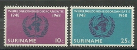 Suriname 495/496 Postfris