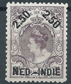 Nederlands Indië  37A 11½×11 2,50 ct op 2½ Gld Hulpuitgifte Postfris (1)