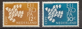 Nvph  757/758 Europa 1961 Postfris