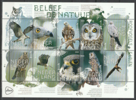 Nvph V3812/3821  "Beleef de Natuur" - Roofvogels 2020 Postfris