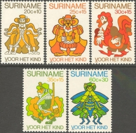 Suriname Republiek 224/228 Kinderzegels 1980 Postfris