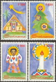 Suriname Republiek 1044/1047 Kerstzegels 1999 Postfris