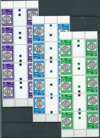 Suriname Republiek  776/778 TBBP A Int. Postzegeltent. Brasiliana 1993 (complete strips)