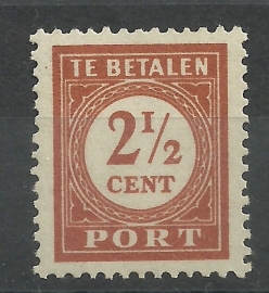 Nederlands Indië Port 66a (12½×12½) Postfris