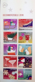 Nvph V3474/3483 Decemberzegels 2016 (Speciale albumversie 10 zegels) Postfris