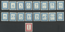 Port  80a/105a Cijfer 1947-1958 Postfris (Verticaal Watermerk) (1)