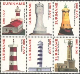 Suriname Republiek  1927/1932 Vuurtorens 2012 Postfris
